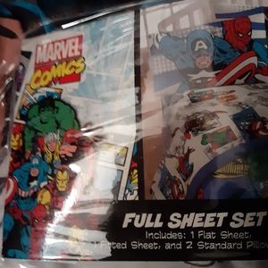 Marvel comics sheet set